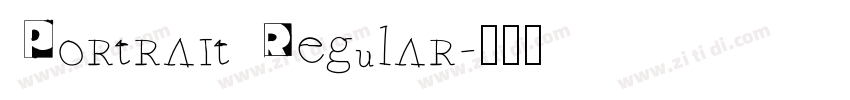 Portrait Regular字体转换